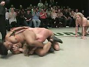 Erotic wrestling bout