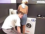 Worker roughly fucks a housewife