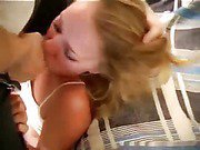 Blonde teen bitch fucked doggy style