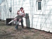 Girl getting brutally fucked on camera