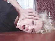Petite blonde raped by a brother