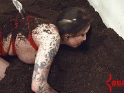 Goth girl Ophelia Rain assfucked in graveyard
