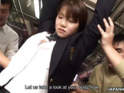 Japanese Schoolgirl Yayoi Yoshino fucked in bus uncensored