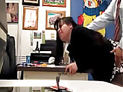 Asian cutie gets drilled by her black boss’s son.