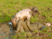 Lara Croft fucked in mud