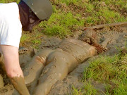 Lara Croft fucked in mud