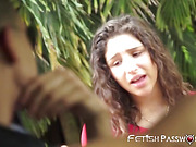 Teenage sub Abella Danger pounded after hitchhiking