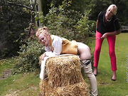 Country female spanking