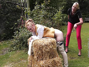 Country female spanking