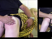 Clueless Blonde Spanked - 50 from the belt 20 from the