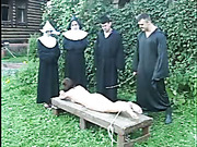 Nuns and priest cane a sinful young girl